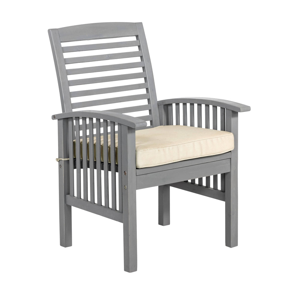 Acacia Wood Chairs Set of 2 D37222