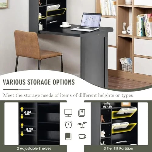 Wall Mounted Collapsible Floating Desk X722
