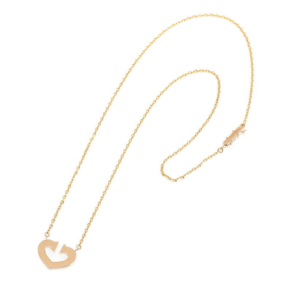 K18PG Heart Pendant Necklace H764
