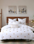 3 Piece Cotton Percale Duvet Cover Mini Set Full/Queen Q867764