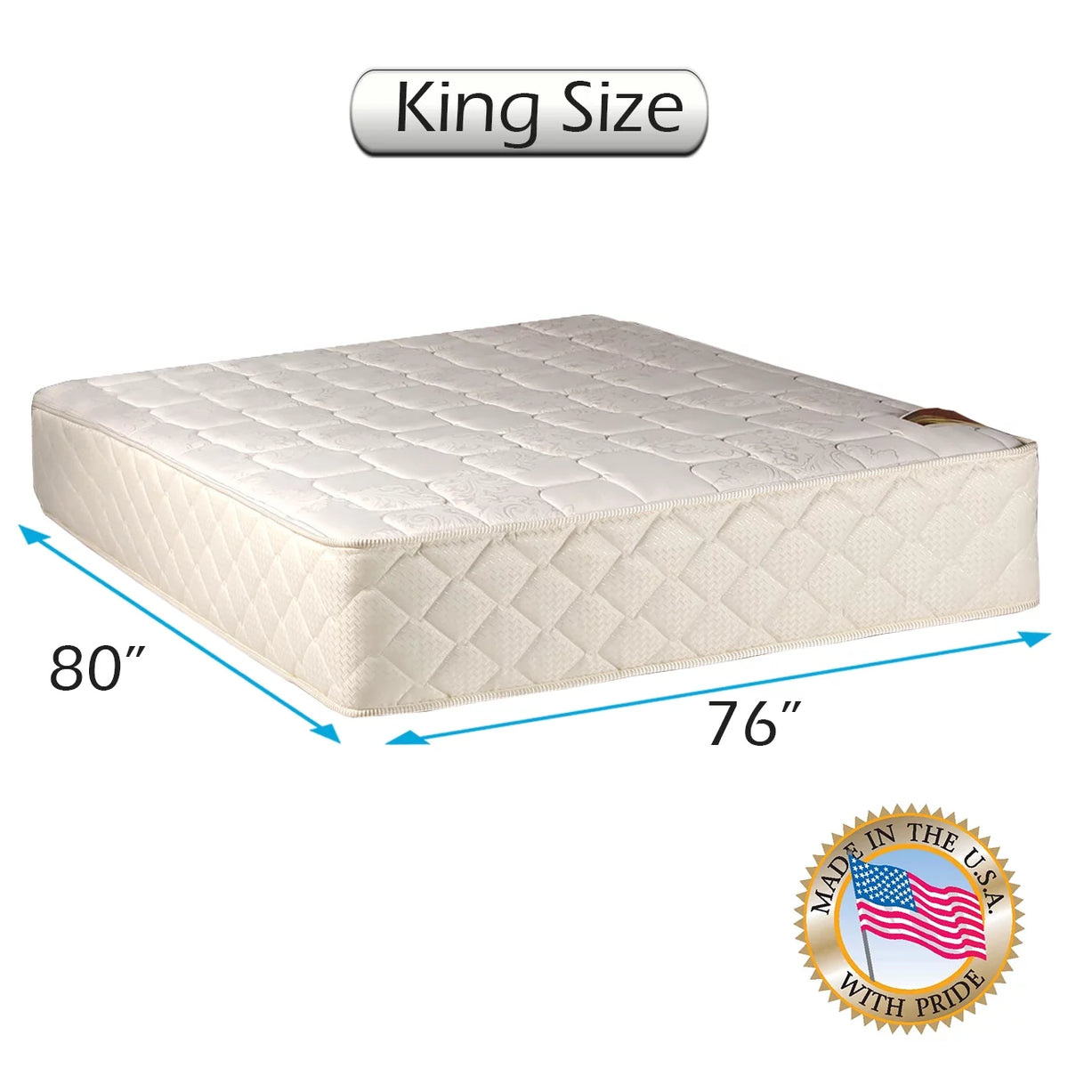 King Size 76x80x12 Mattress V55472