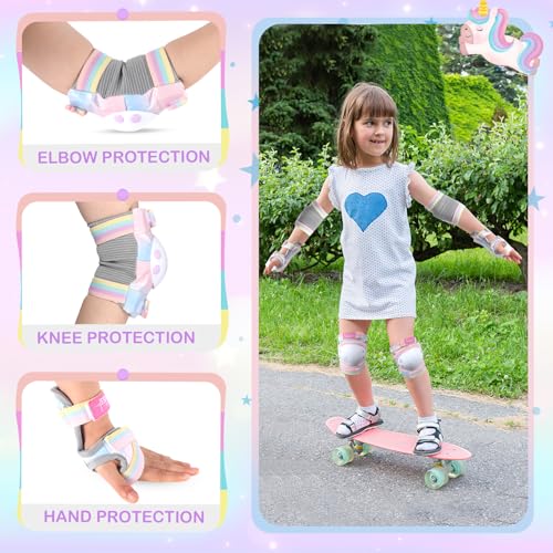 Pink Unicorn Knee and Elbow Pads Set R9140