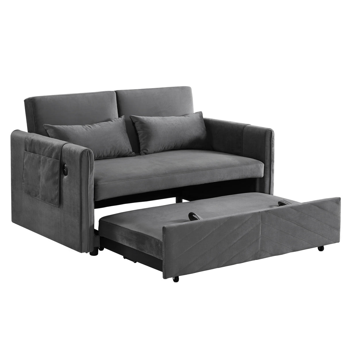 Gray Upholstered Sleeper Sofa K1113