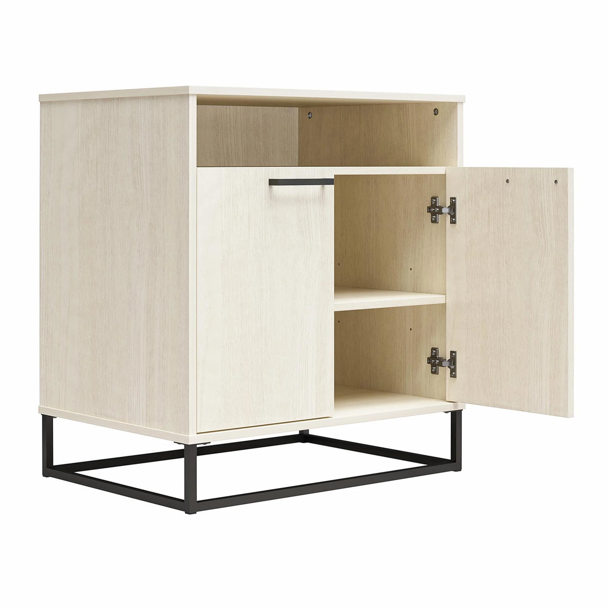 Ivory Oak 2 Door Accent Cabinet Q83418