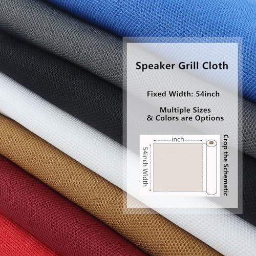Black Speaker Grill Cloth Fabric (36" x 54") R79888