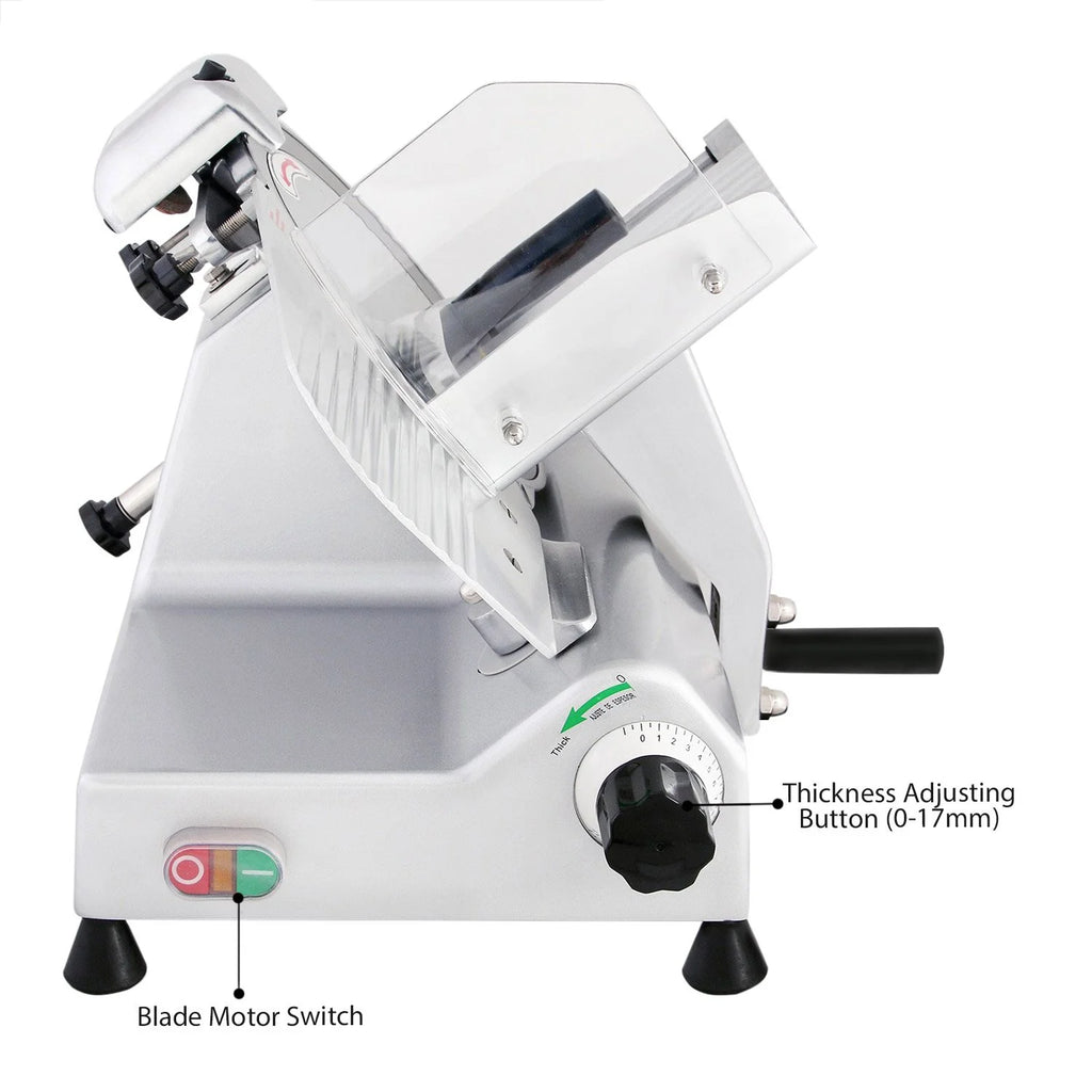 Commercial Electric Food Slicer with 10-inch Stainless Steel Blade X452642
