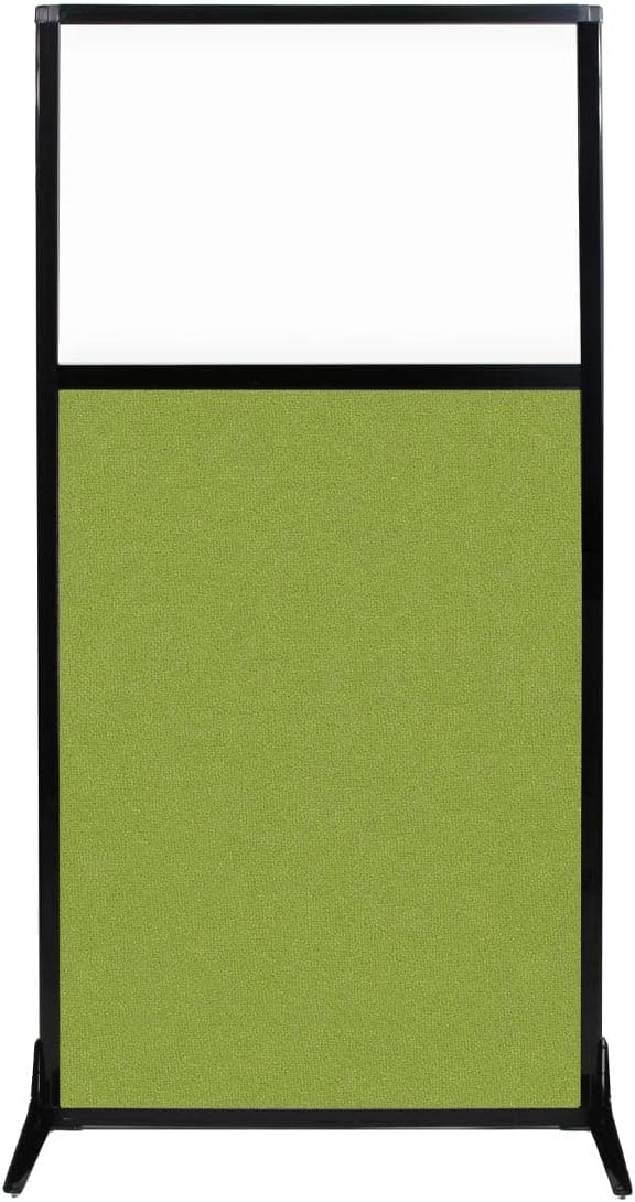 Portable Wall Divider with Charcoal Gray Fabric Panels O6553