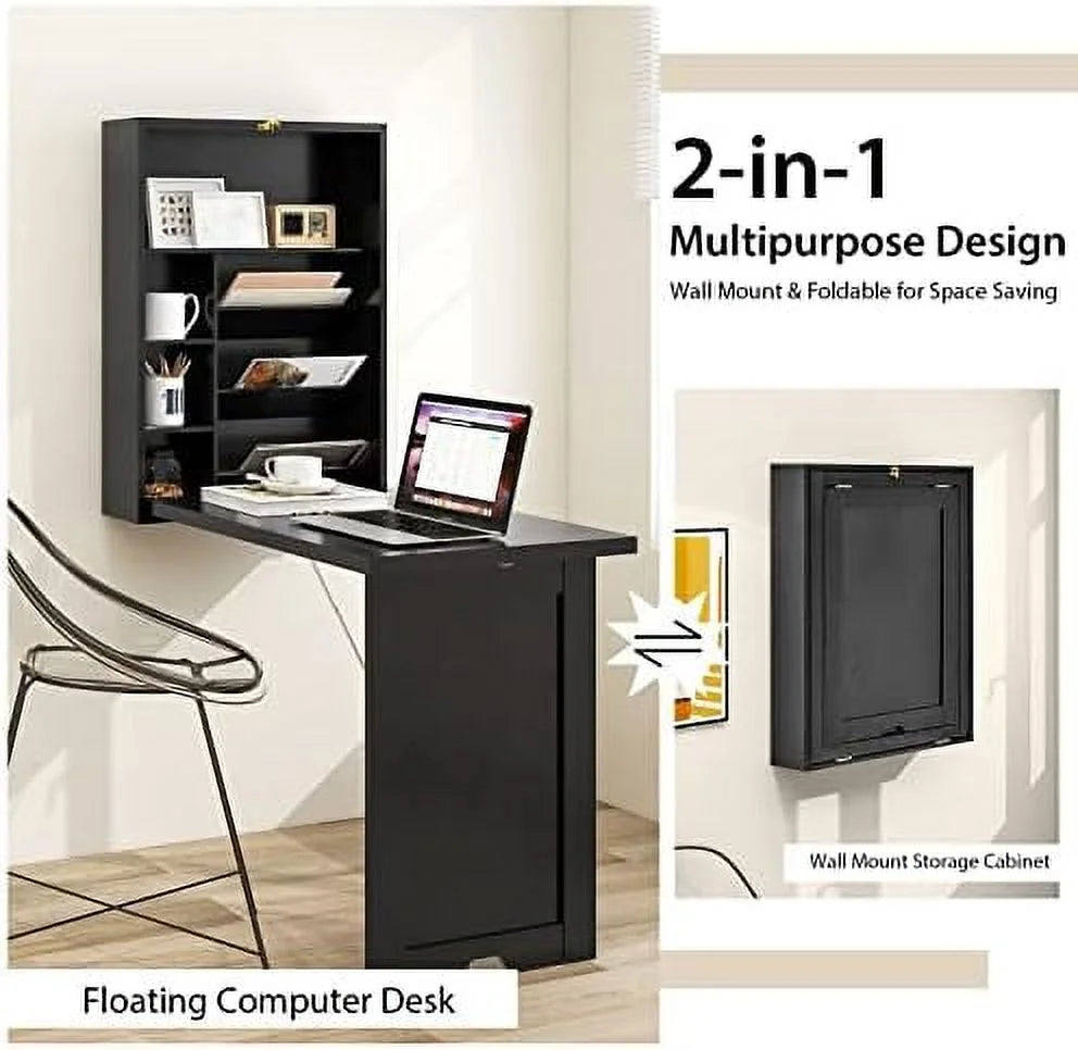Wall Mounted Collapsible Floating Desk X722