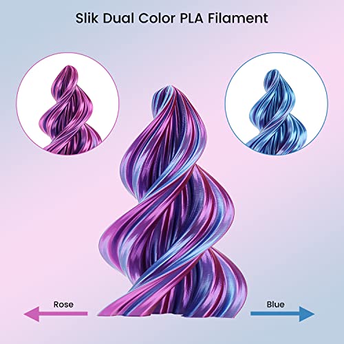 Silk Tri Color 1.75mm PLA 3D Printer Filament 1kg D1350