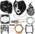 66mm 195cc Cylinder Head Carburetor Piston Top End Kit N4414
