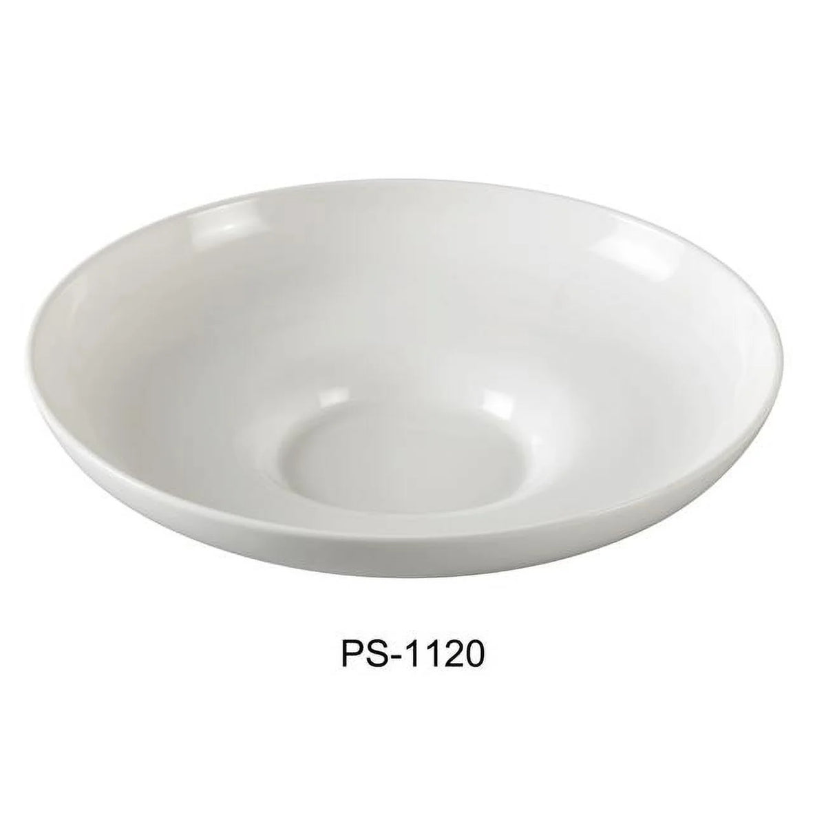 10 in. Porcelain Salad Bowl, Bone White - 15 oz - Pack of 12 L42470