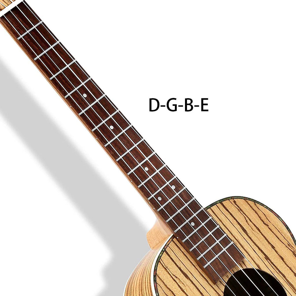 30 inch Zebra Acoustic Electric Baritone Ukulele S211
