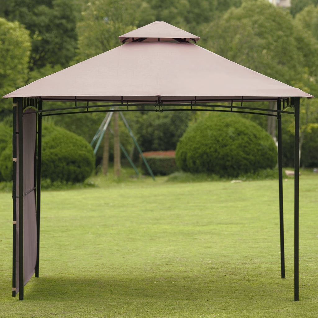 Beige Outdoor Grill Canopy with UV Protection L9940