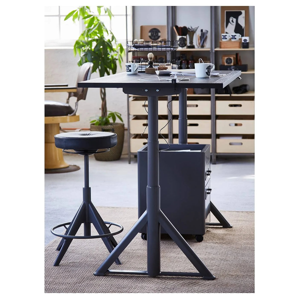 Dark Gray Drawer Unit on Casters X25753