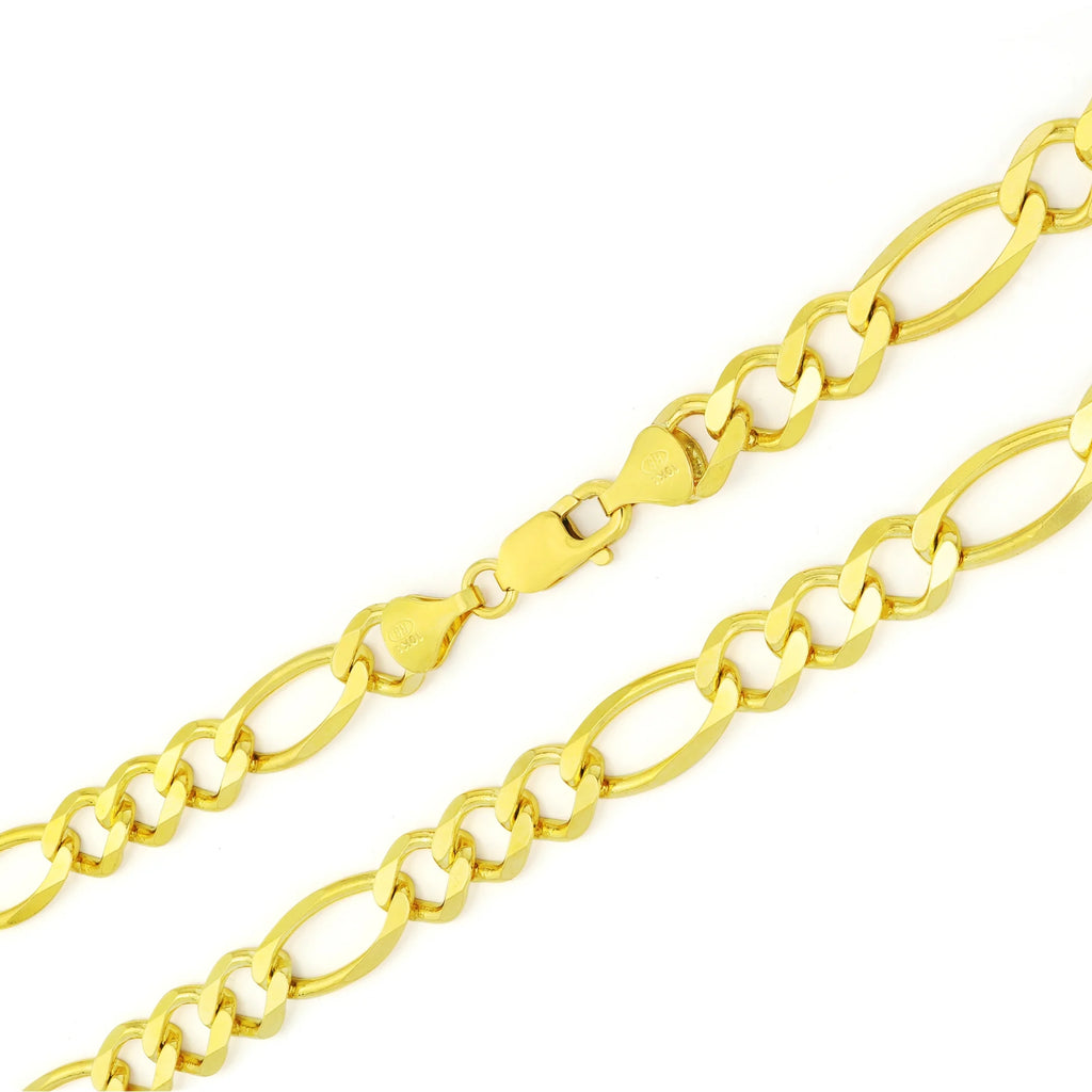 10k Yellow Gold Figaro Chain Link Bracelet A220861