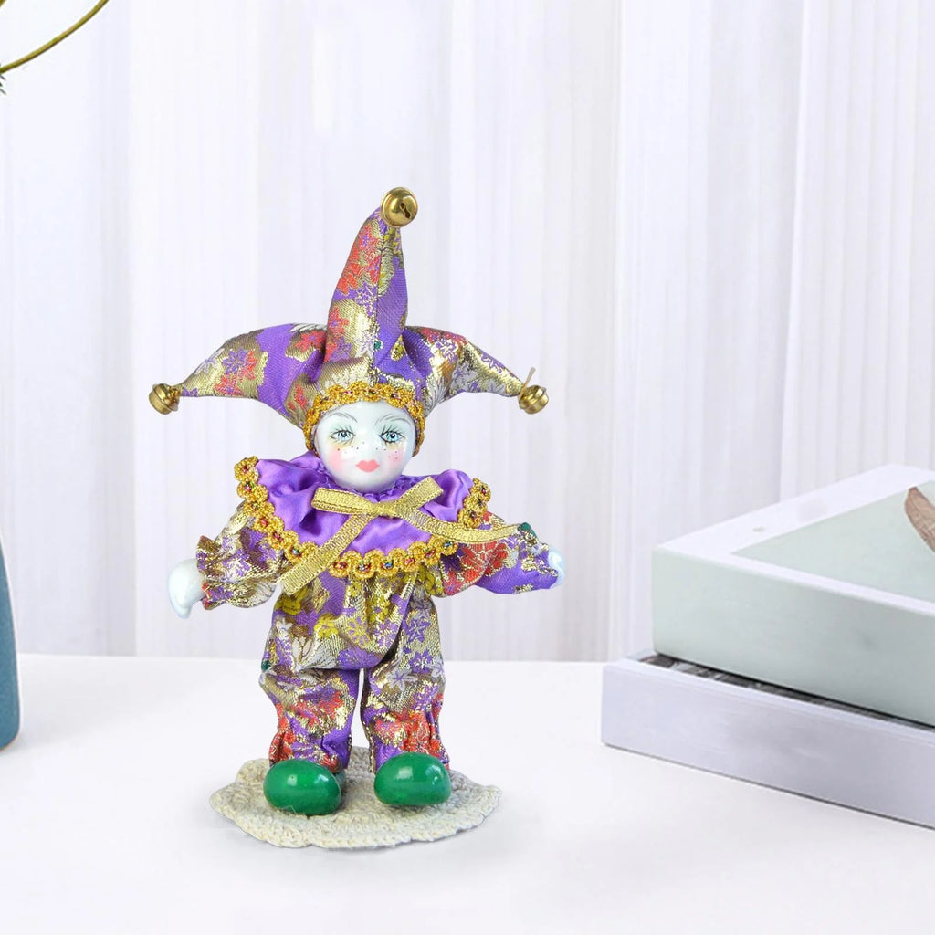 Porcelain Clown Doll Figurine A675