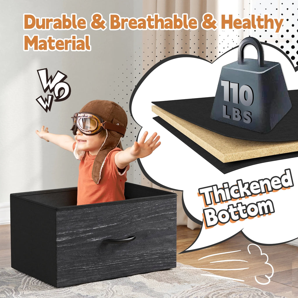 Tall Fabric Dresser with 10 Drawers D9702