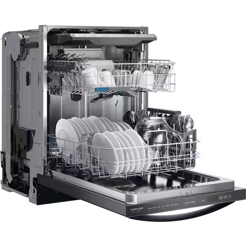 Black Stainless Steel 24 in Built In Dishwasher O419219