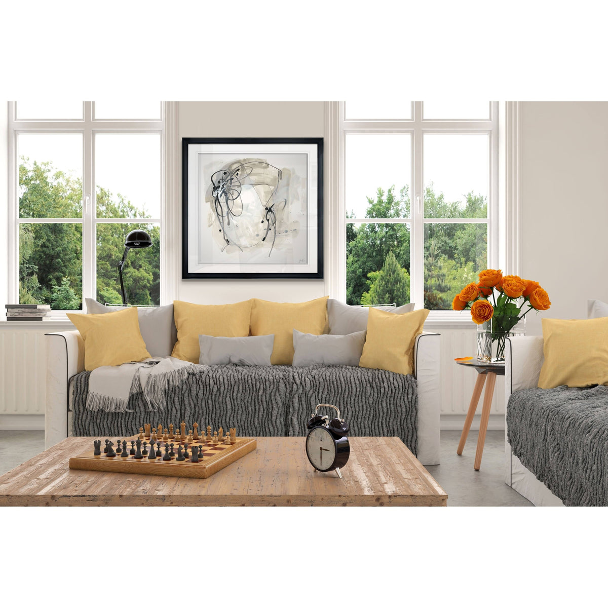 Framed Giclee Print 28x28 Q28607