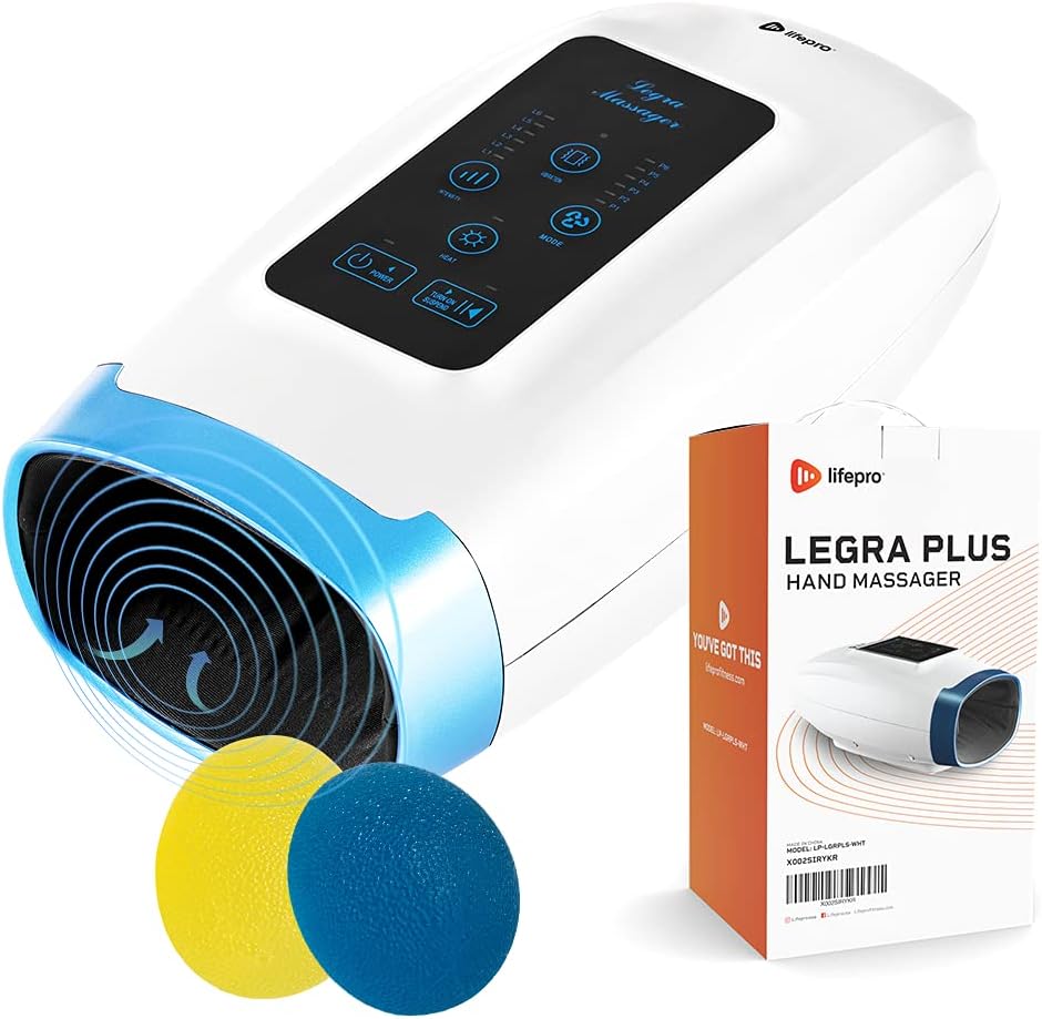 Cordless Electric Hand Massager with Compression and Heat G7371