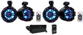 6.5" LED Black Tower Speakers with Bluetooth Amp K37588