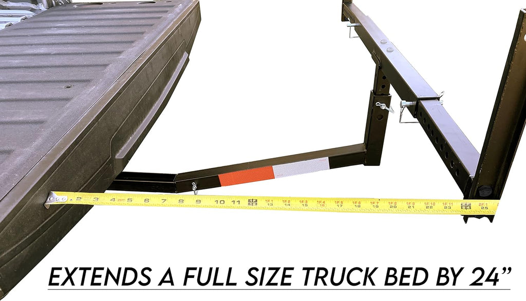 Hitch Mount Pick Up Truck Bed Extender, Black, 37 x 19 x 3 inches, Pack of 2 L99686