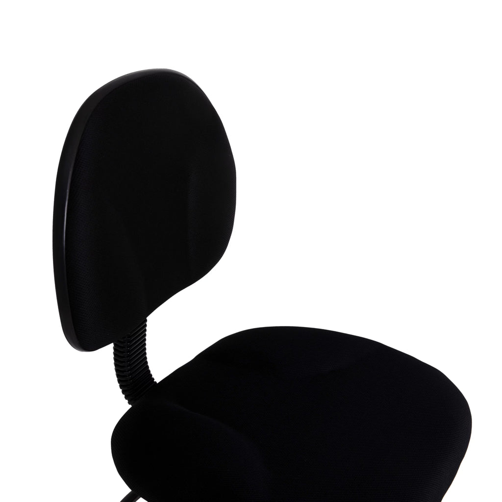 Black Fabric Drafting Chair with Footring L739682