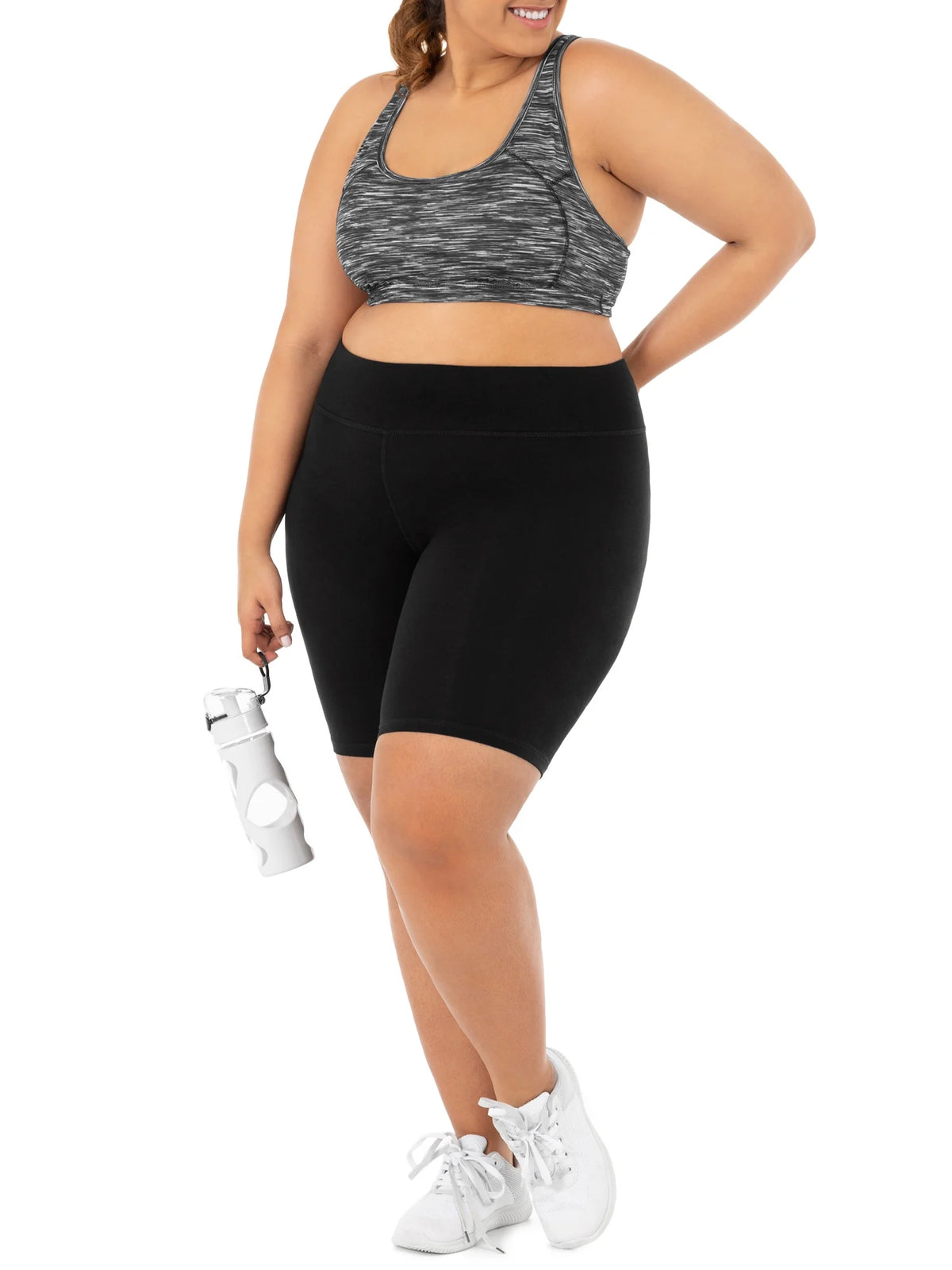 Women's Plus Size Bike Short, 2-Pack Z775