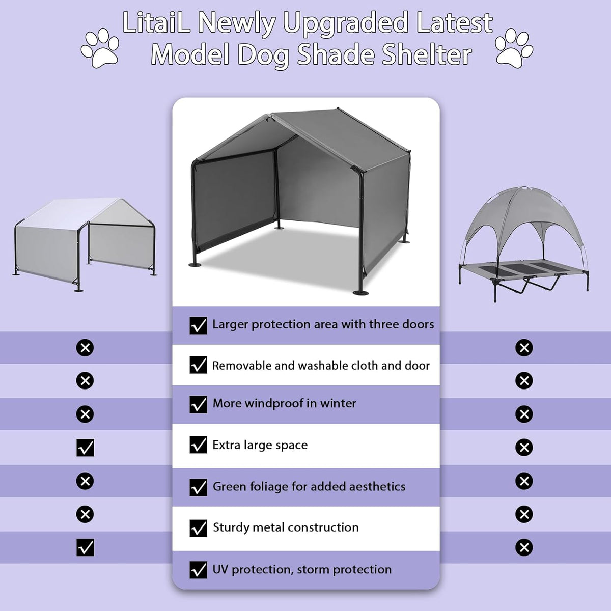 Waterproof Sun Protection Dog Tent H89181