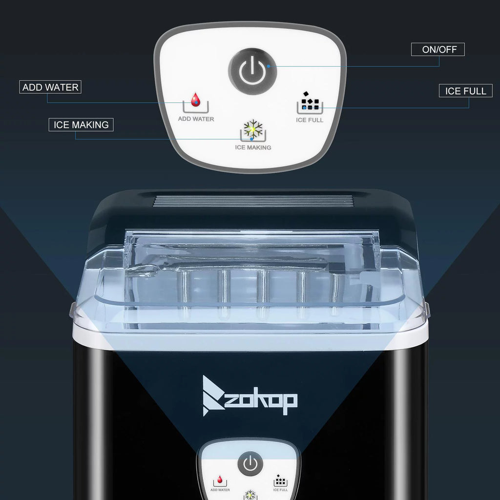 Countertop Portable Electric Ice Maker 26Lbs/24H Black M648735