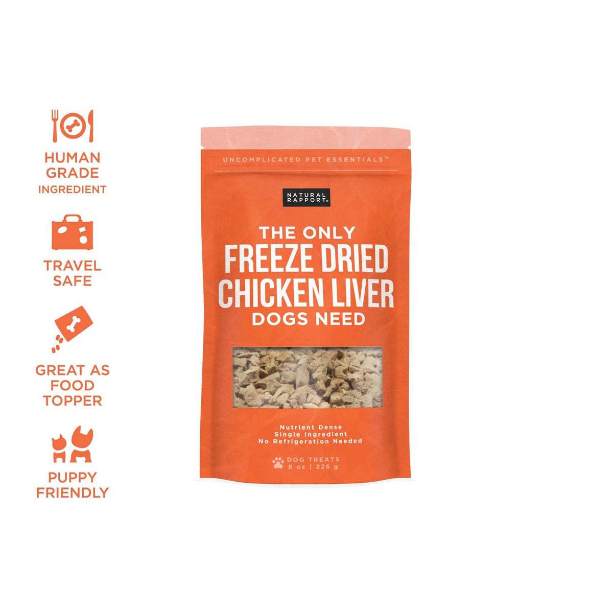 Freeze-Dried Chicken Liver Dog Treats K868155