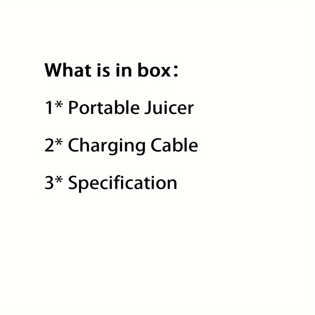 Rechargeable Mini Juicer Mixer Grinder with 10 Blades P490818