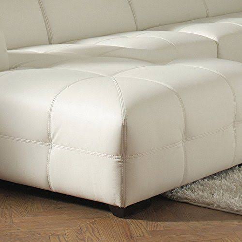 White Contemporary Sectional Sofa Z16563