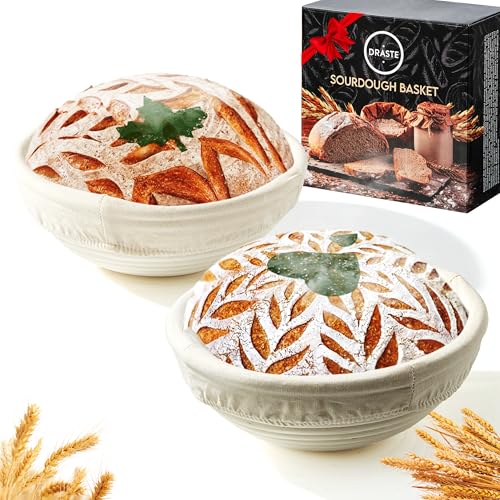 10 Inch Oval Sourdough Bread Proofing Baskets Set Of 2 A11665