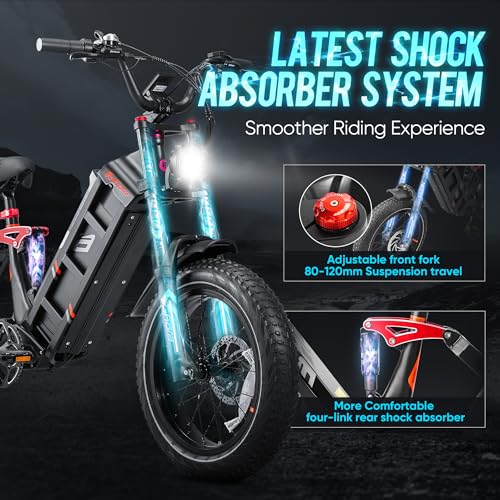 Electric Bike 20" Fat Tire Full Suspension with Dual Hydraulic Brakes N228