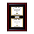 Double Diploma Frame with Double Matting Z19324