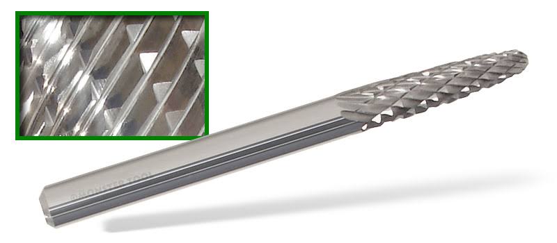 5/8x22 Carbide Burr SF-6 SF Tree Shaped Radius Solid L56195