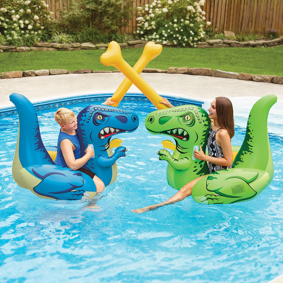 Inflatable Dino Pool Game, Green Q971