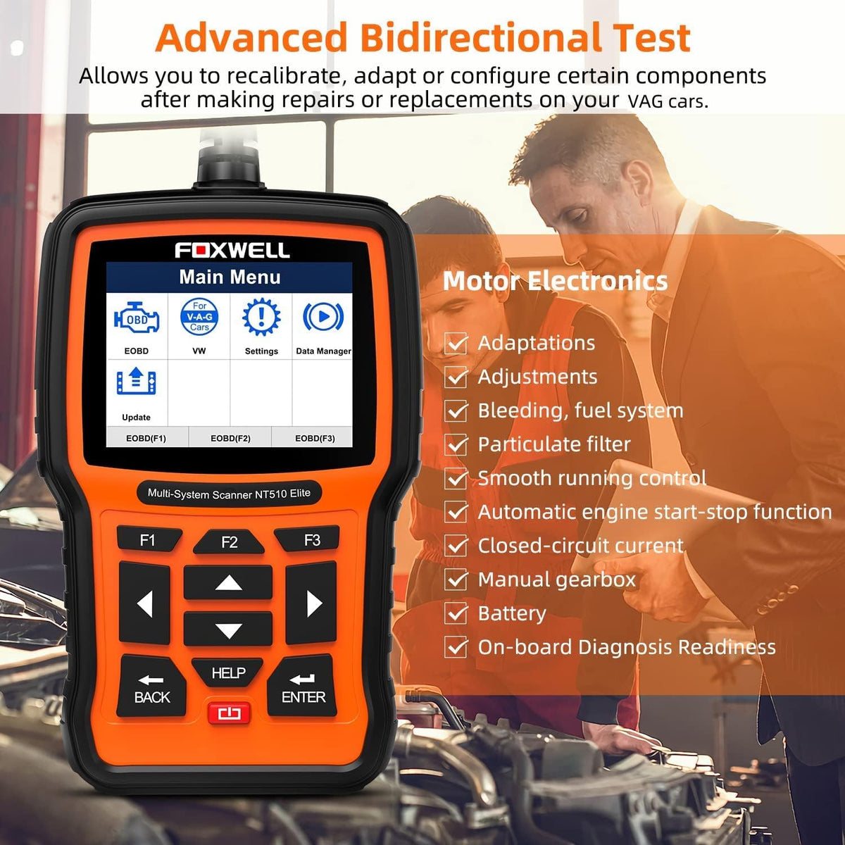 VAG OBD2 Diagnostic Tool Scanner with ABS SAS EPB TPMS Oil Light Reset H21162