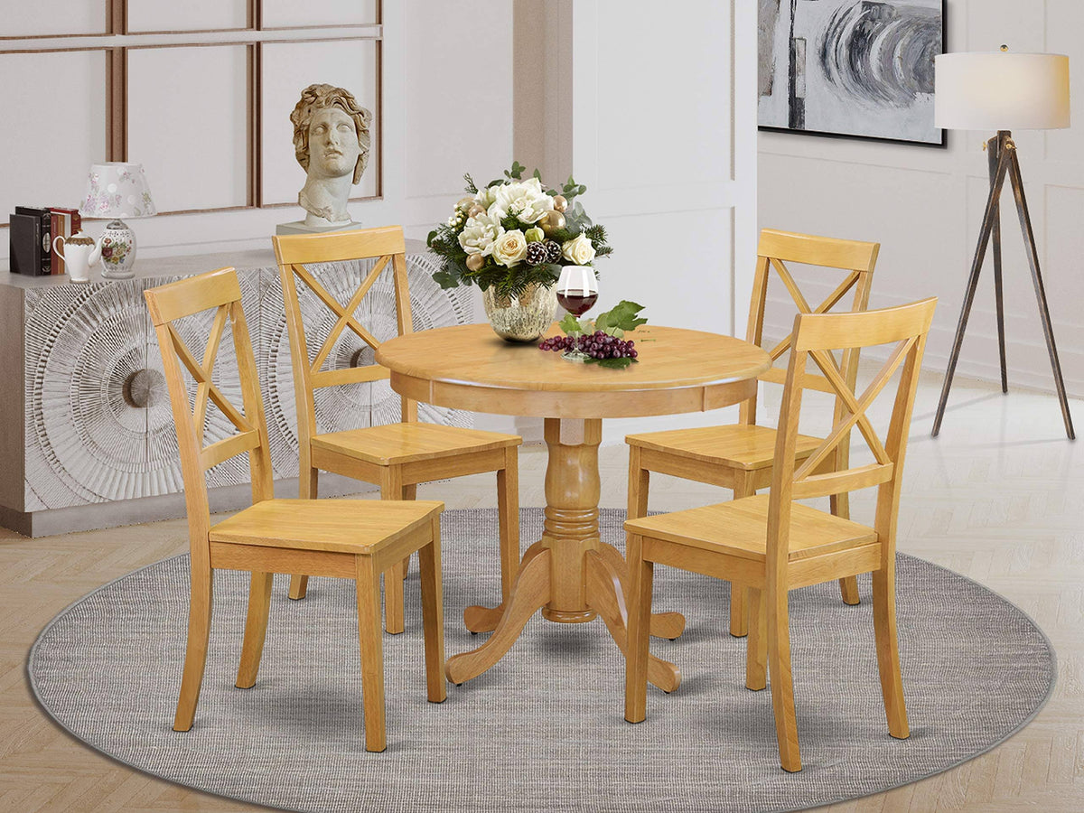 Antique Oak 5-Piece Dining Set F95036