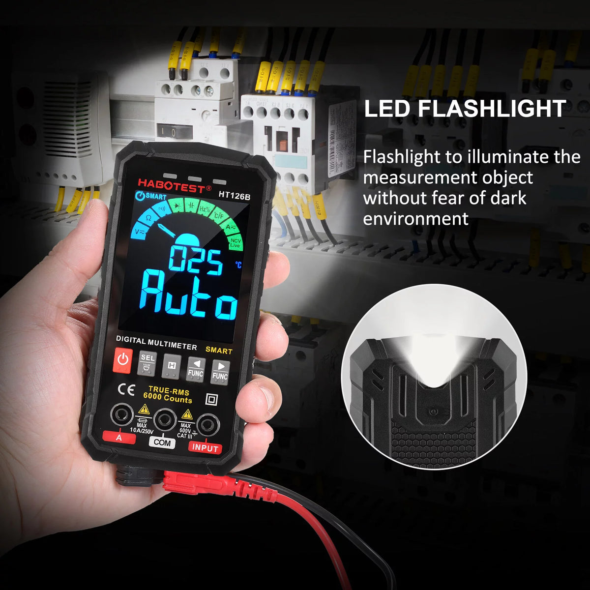 6000 Counts True RMS Auto-ranging Digital Multimeter F846012