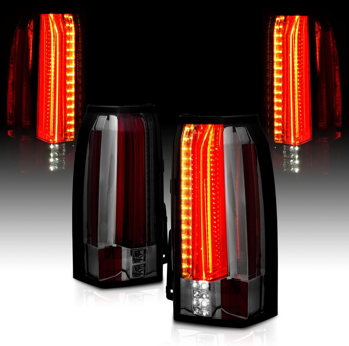 Black LED Parking Light Bar Brake and Reverse Tail Lights U770