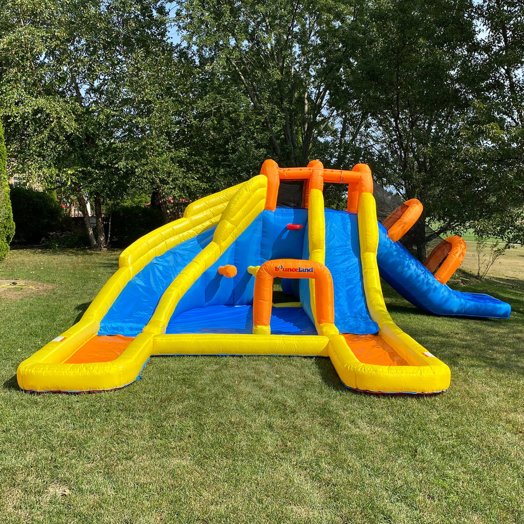 Triple Water Slides and Pool Water Park V9987