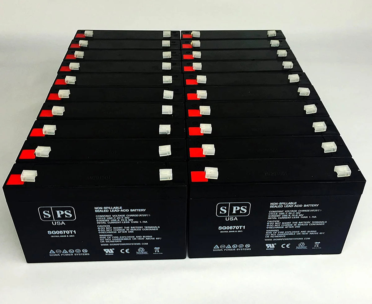 6V 7 Ah Replacement Battery 50 Pack T592