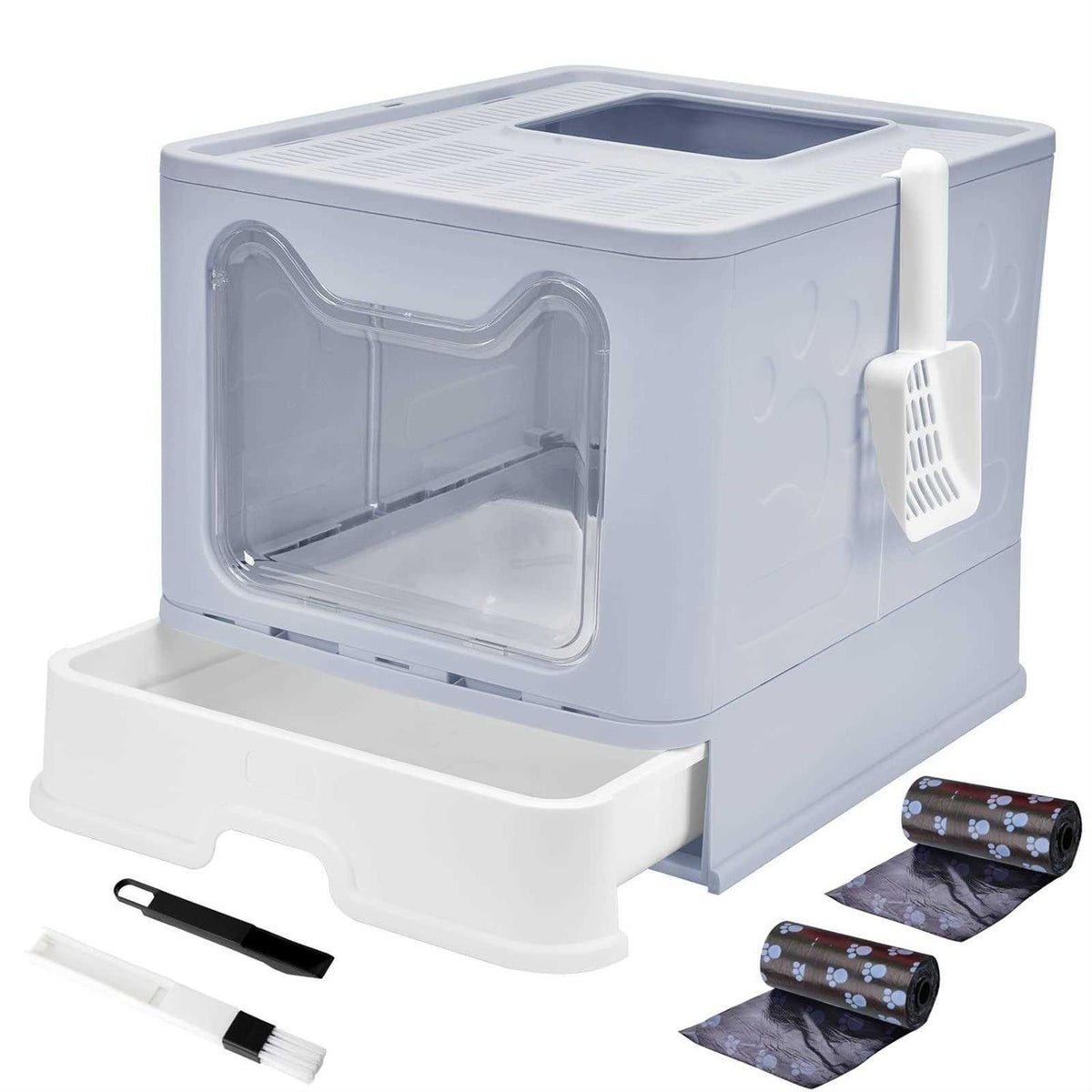Foldable Cat Litter Box with Lid P43275