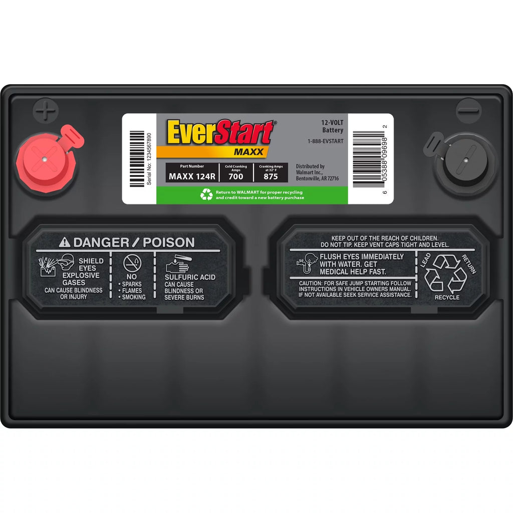 Group Size 124R 12 Volt 700 CCA Lead Acid Automotive Battery W67496