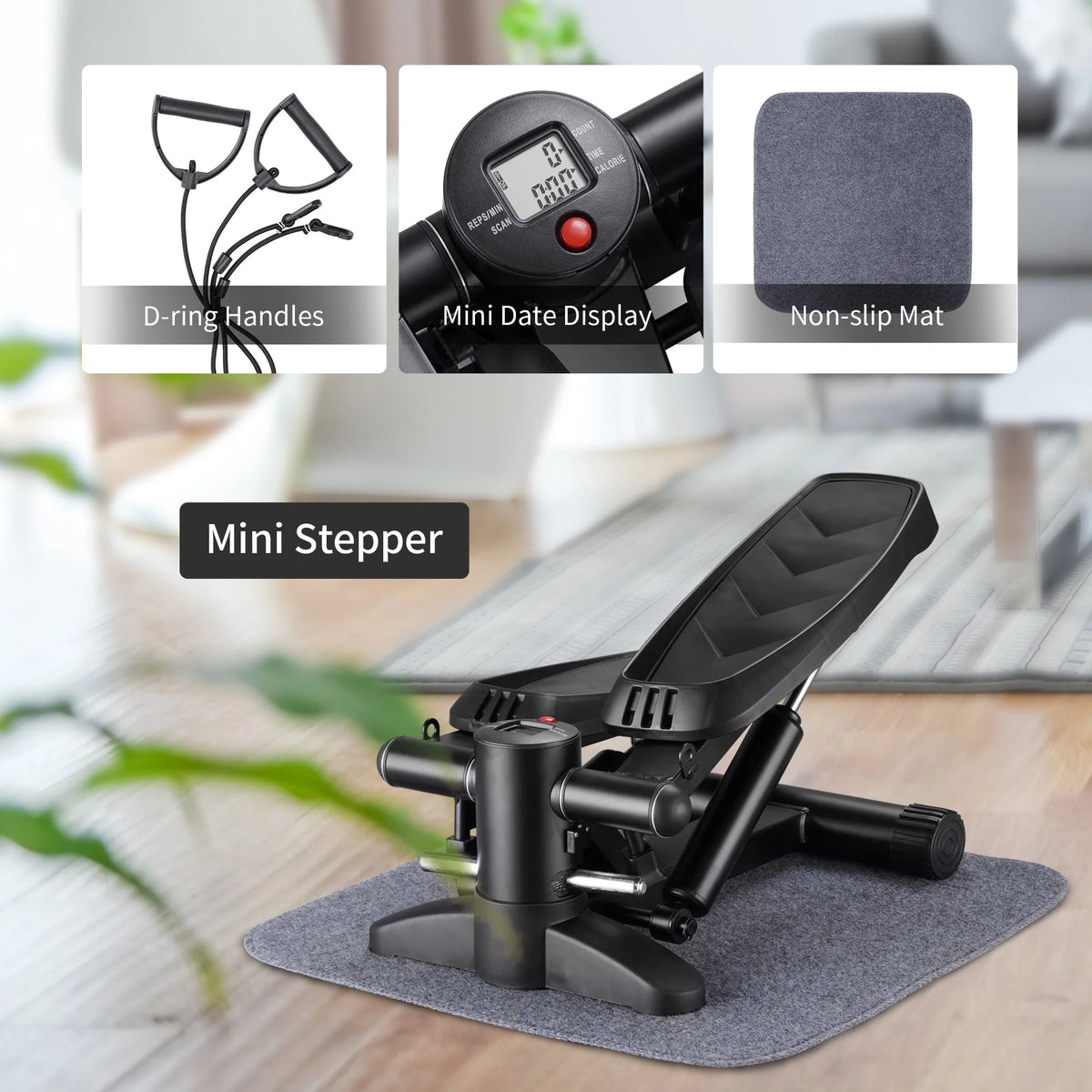 Mini Stepper with Resistance Bands Z988594