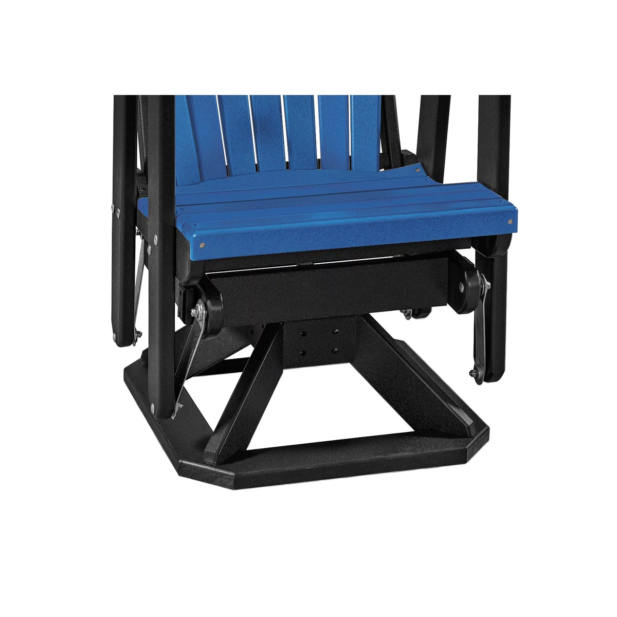 Blue Black Resin Swivel Glider D981442