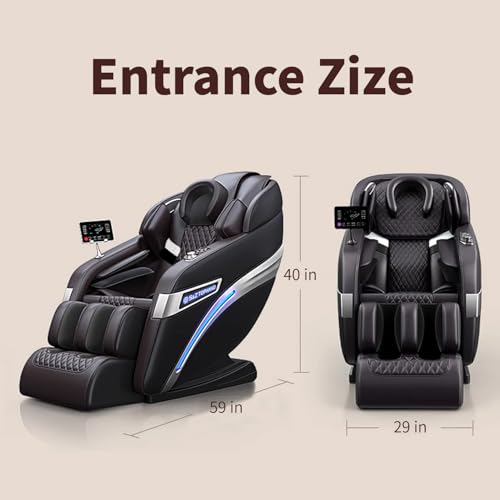 Full Body SL Track Massage Chair Zero Gravity Shiatsu Recliner with Heat Foot Roller X468658