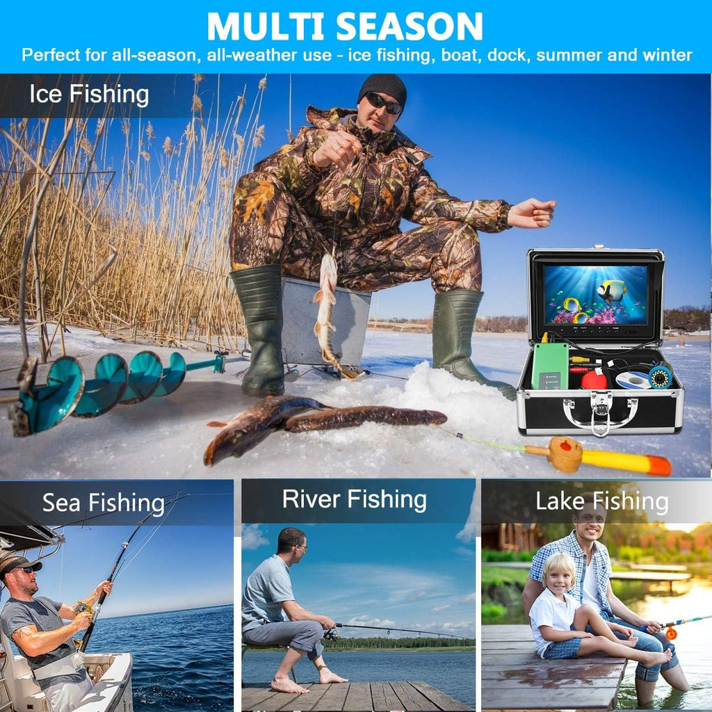 Underwater Fishing Camera with DVR 9 inch Color Monitor 1000TVL 30m Cable V73467